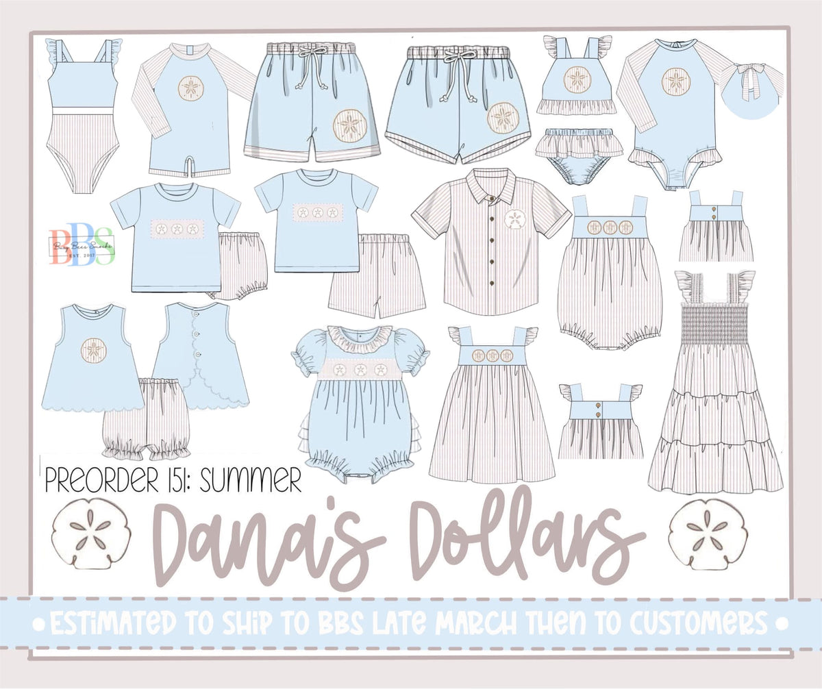 Pre Order 151: Dana's Dollars- Dad/Mini Woven Button Shirt
