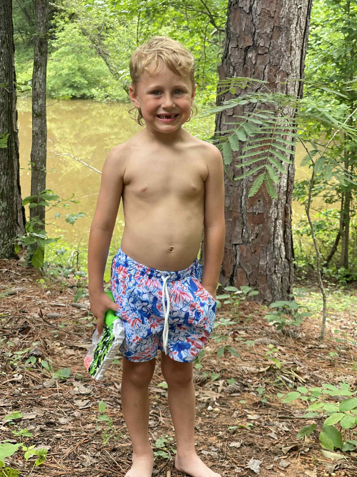 RTS: Seas the Day- Boys Woven Swim Shorties