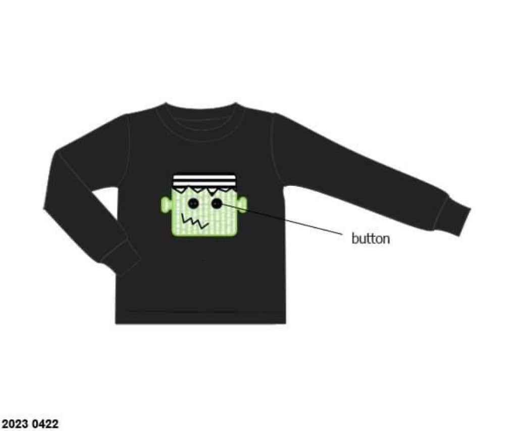 RTS: Halloween Shirt Only- Boys Frankenstein