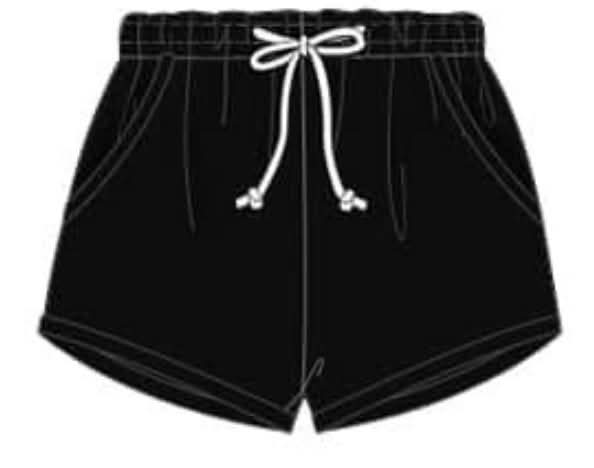 RTS: Mix & Match Bottoms- Boys Black Knit Shorties