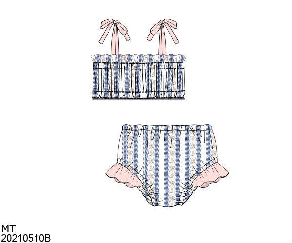 RTS: Anna O' Lane- Woven 2pc Swim in Kendall's Fields – Busy Bee