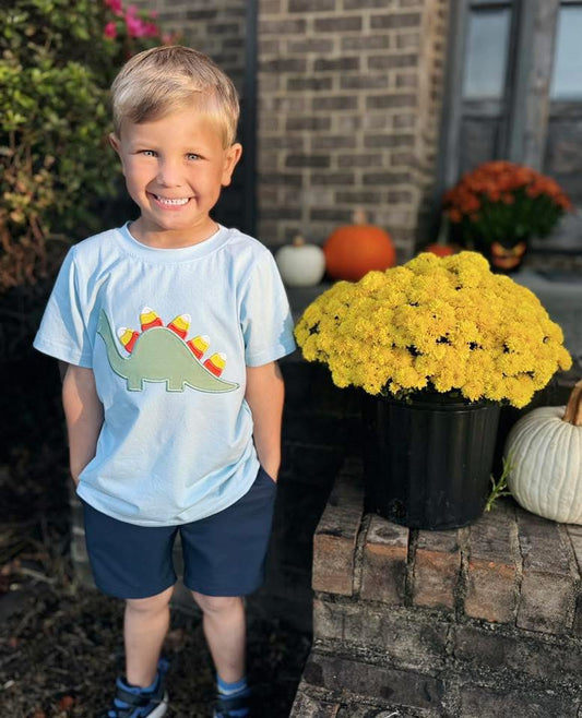 RTS: Halloween Shirt Only- Boys Candy Dino