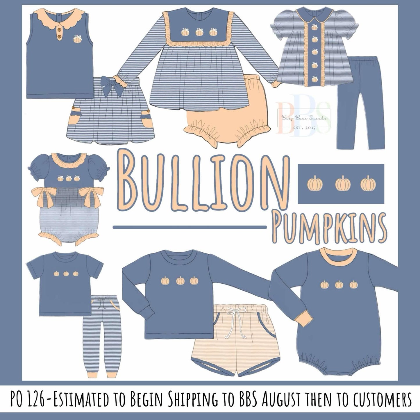 Pre Order 126: Bullion Pumpkins- Boys Knit Jogger Set