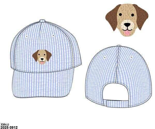 Pre Order 135: Top It Off- Boys French Knot Puppy Ball Cap