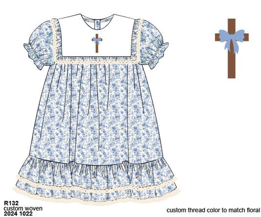 RTS: Brentwood Crosses- Girls Woven Dress