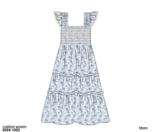 RTS: Brentwood Crosses- Mom Woven Maxi Dress