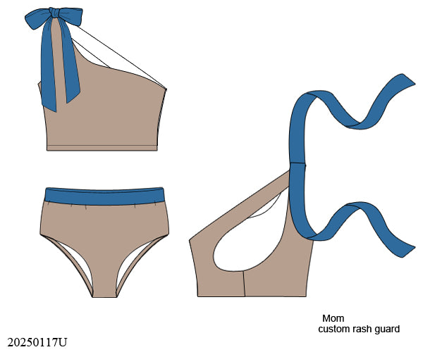RTS: Driftwood Swim- Mom 2pc Rash Guard