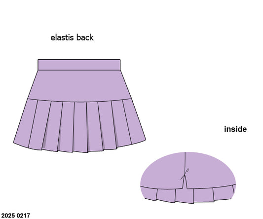 RTS: Girls Bottoms- Knit Lavender Skort