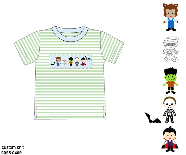 RTS: Halloween Shirt Only- Boys Monster Mash