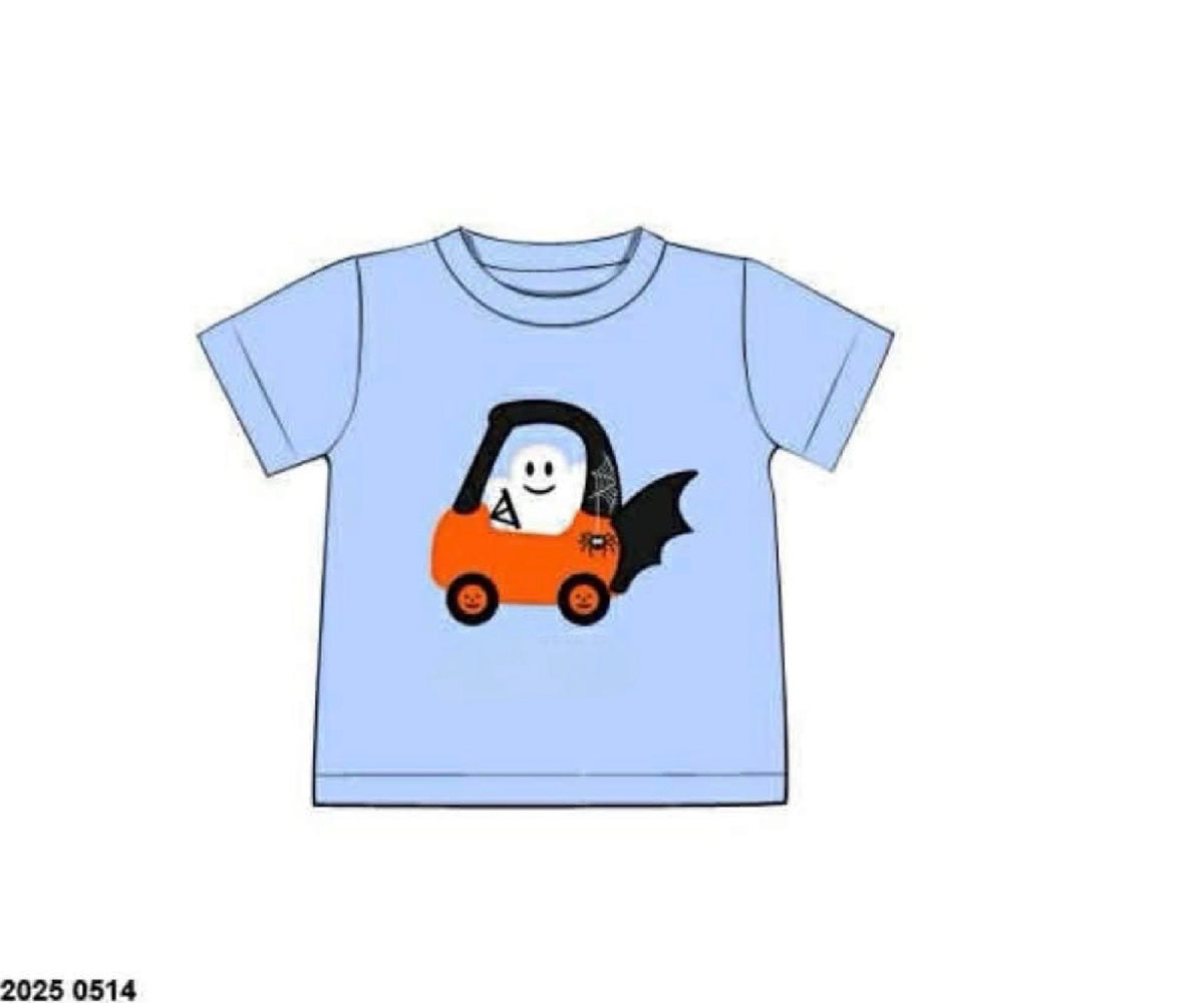 RTS: Halloween Shirt Only- Cozy Coupe Boys Shirt