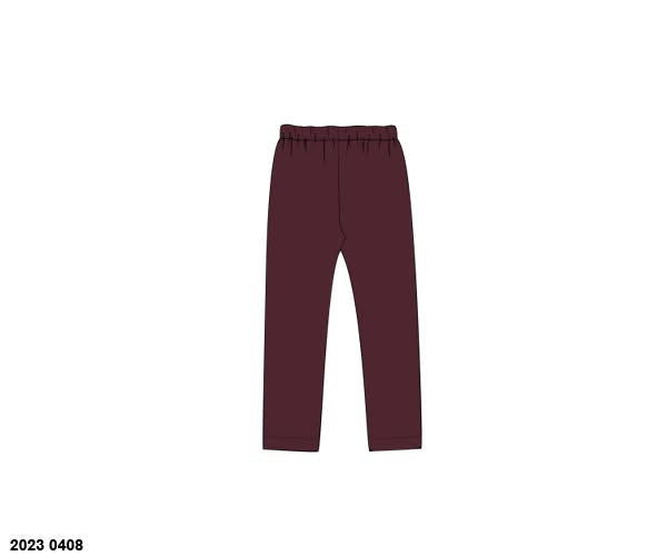 RTS: Girls Knit Leggings- Maroon