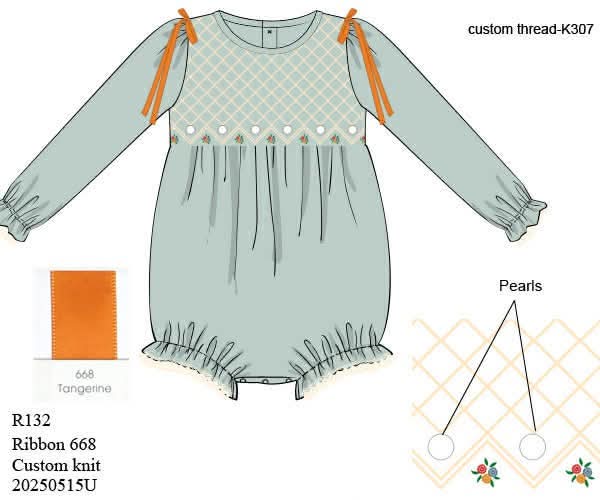 RTS: Fall Heirloom- Girls Woven Bubble