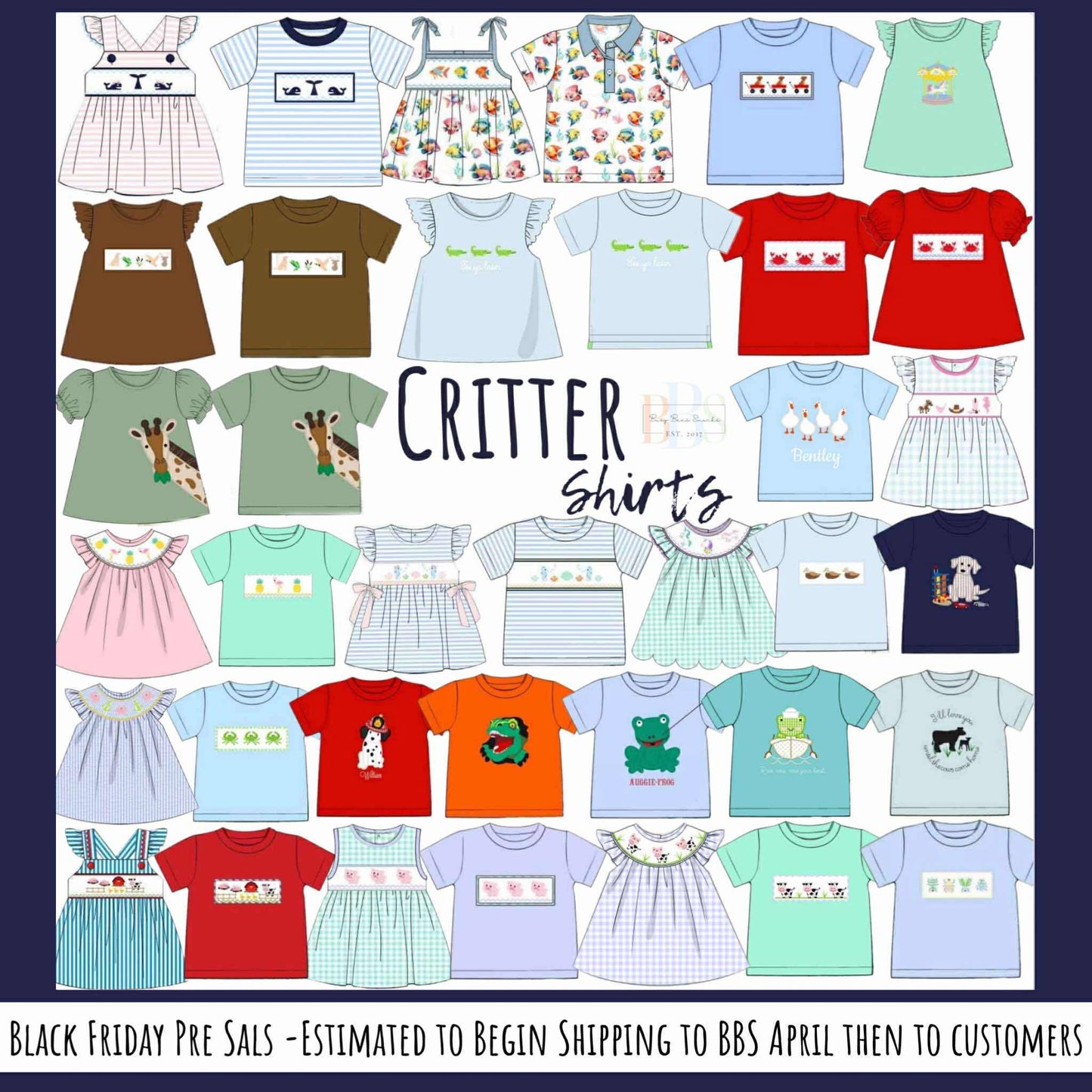 RTS: Critter Collection- Boys Smocked Puppy Wagon Shirt