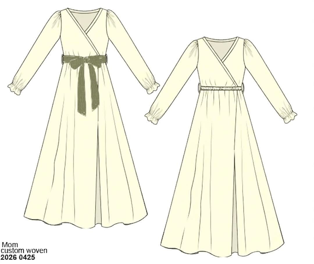 Pre Order 148: Hosanna- Mom/Mini Woven Maxi Dress