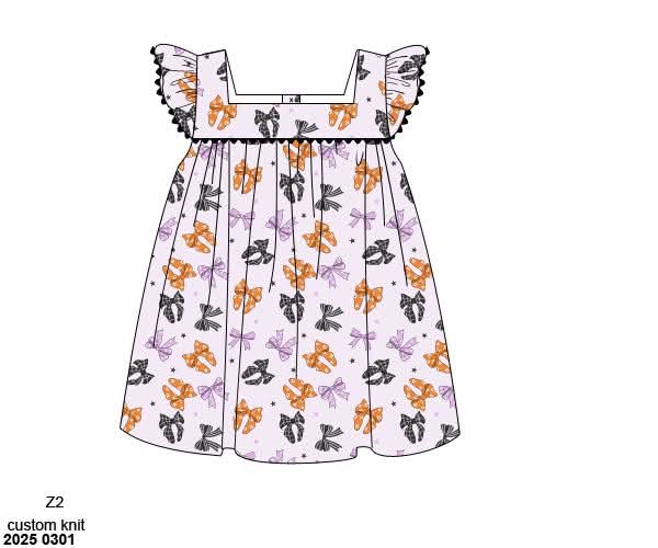 RTS: BOO-TIFUL Bows- Girls Knit Dress