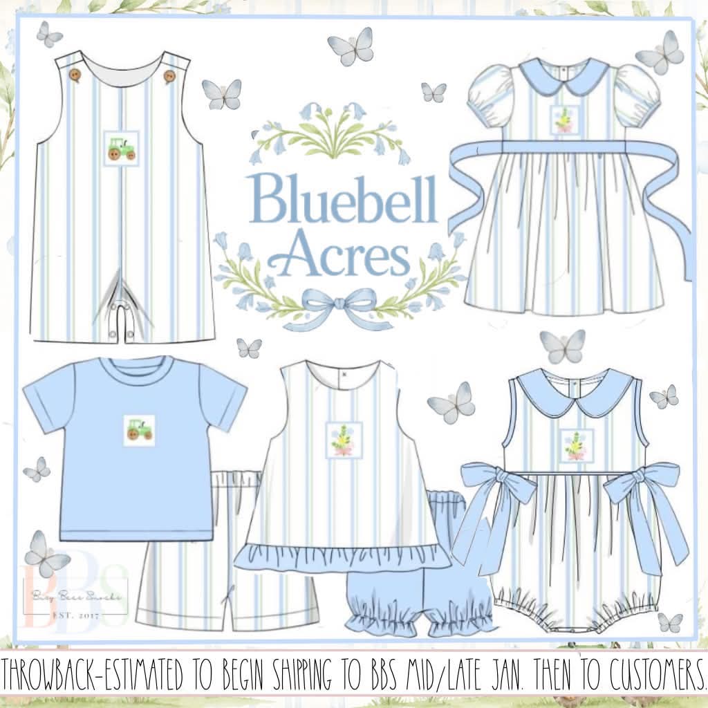 Throwback Pre Order: Bluebell Acres- Boys Knit Shortall
