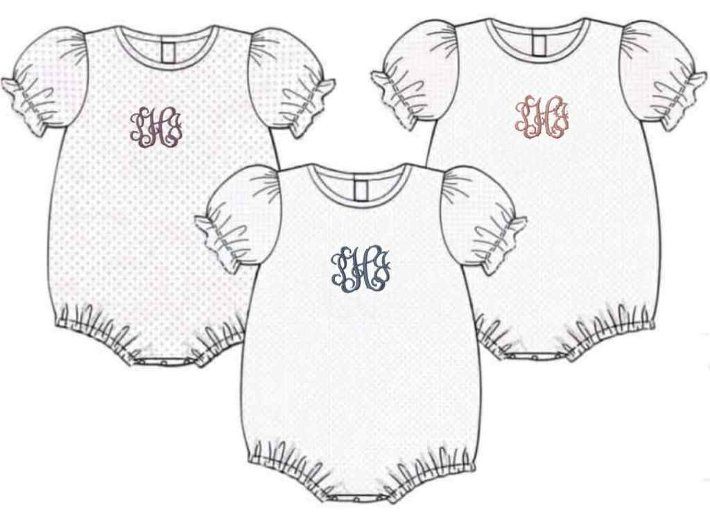 RTS: Bitty Dot & Solid Packs- Girls Knit Bubble "PHJ"