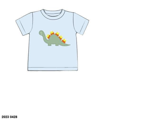 RTS: Halloween Shirt Only- Boys Candy Dino