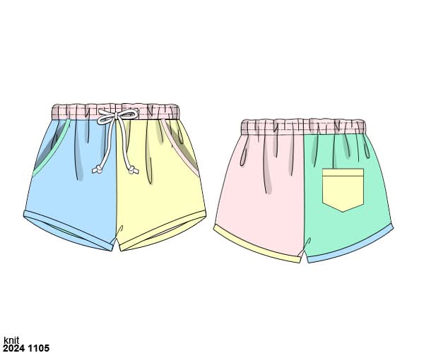 Pre Order 135: Sellers Colorblock- Boys Swim Shorties