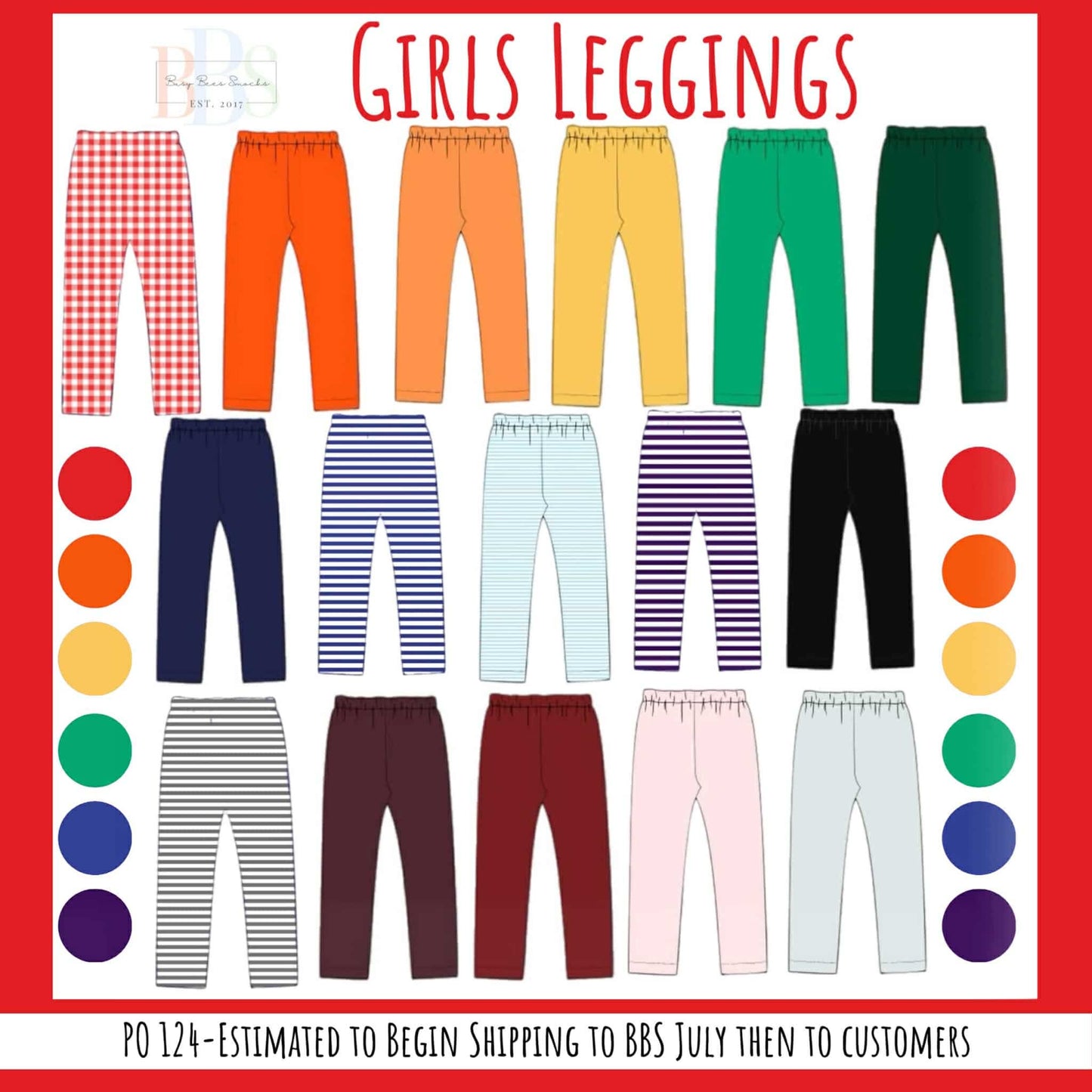 RTS: Girls Knit Leggings- Pink