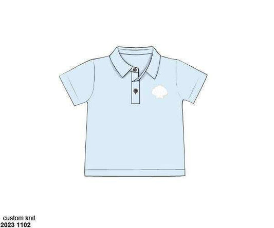 Pre Order 135: Shelly Stripes- Boys Knit Polo