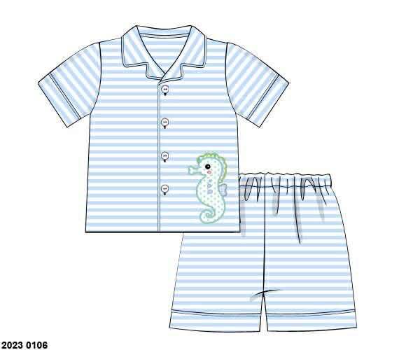 Pre Order 135: OG Seahorse- Boys 2pc Lounge Set