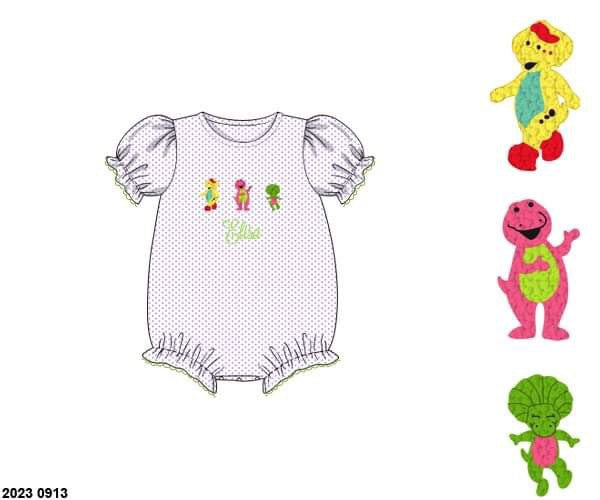 Customer Choice Pre Order 1: Girls Purple Dino Bubble