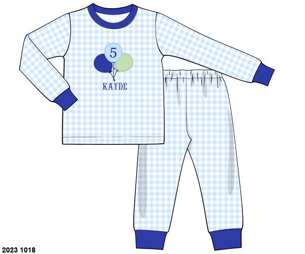 Customer Choice Pre Order 1: Boys Knit Birthday 2pc Lounge Set