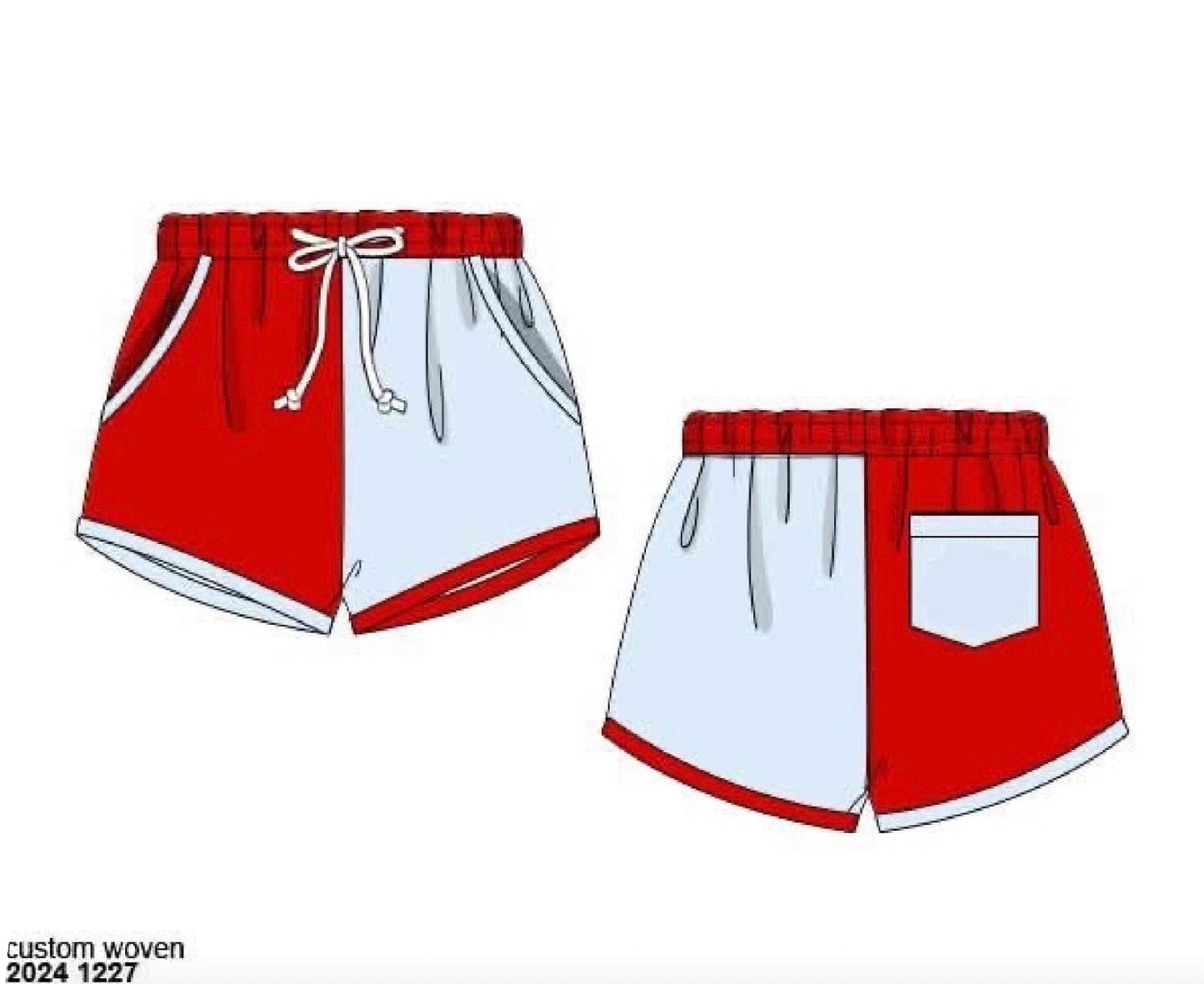RTS: Grand Ole Swim- Boys Woven Swim Shorties (No Monogram)