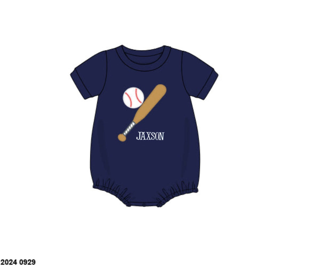 RTS: Home Team- Boys Appliqué Knit Bubble “JAXSON”
