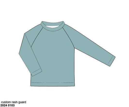 RTS: Jubilee Stripes- Boys Rash Guard Swim Top