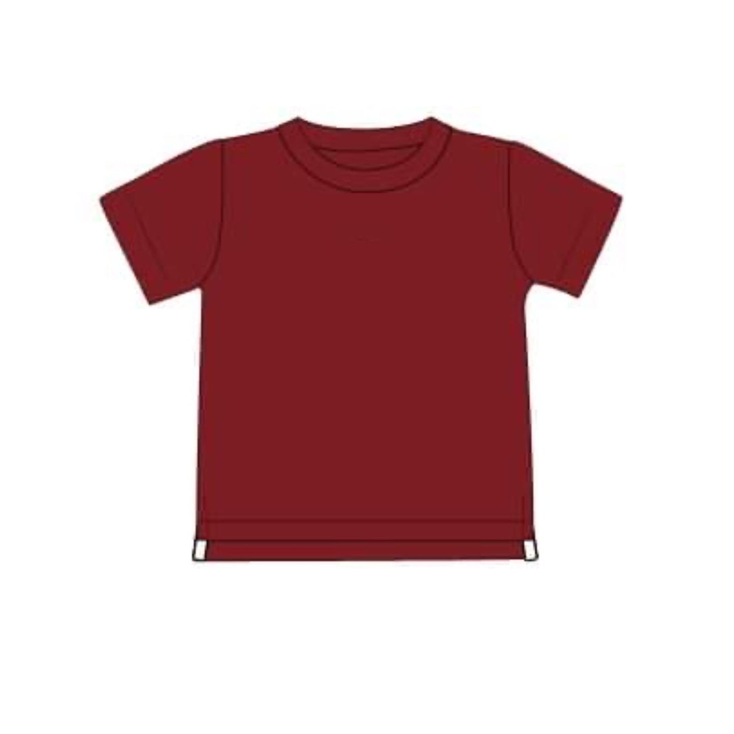 RTS: Boys Knit Shirt- Crimson