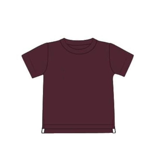 RTS: Boys Knit Shirt- Maroon