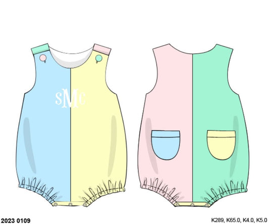 Pre Order 135: Sellers Colorblock- Boys Knit Bubble