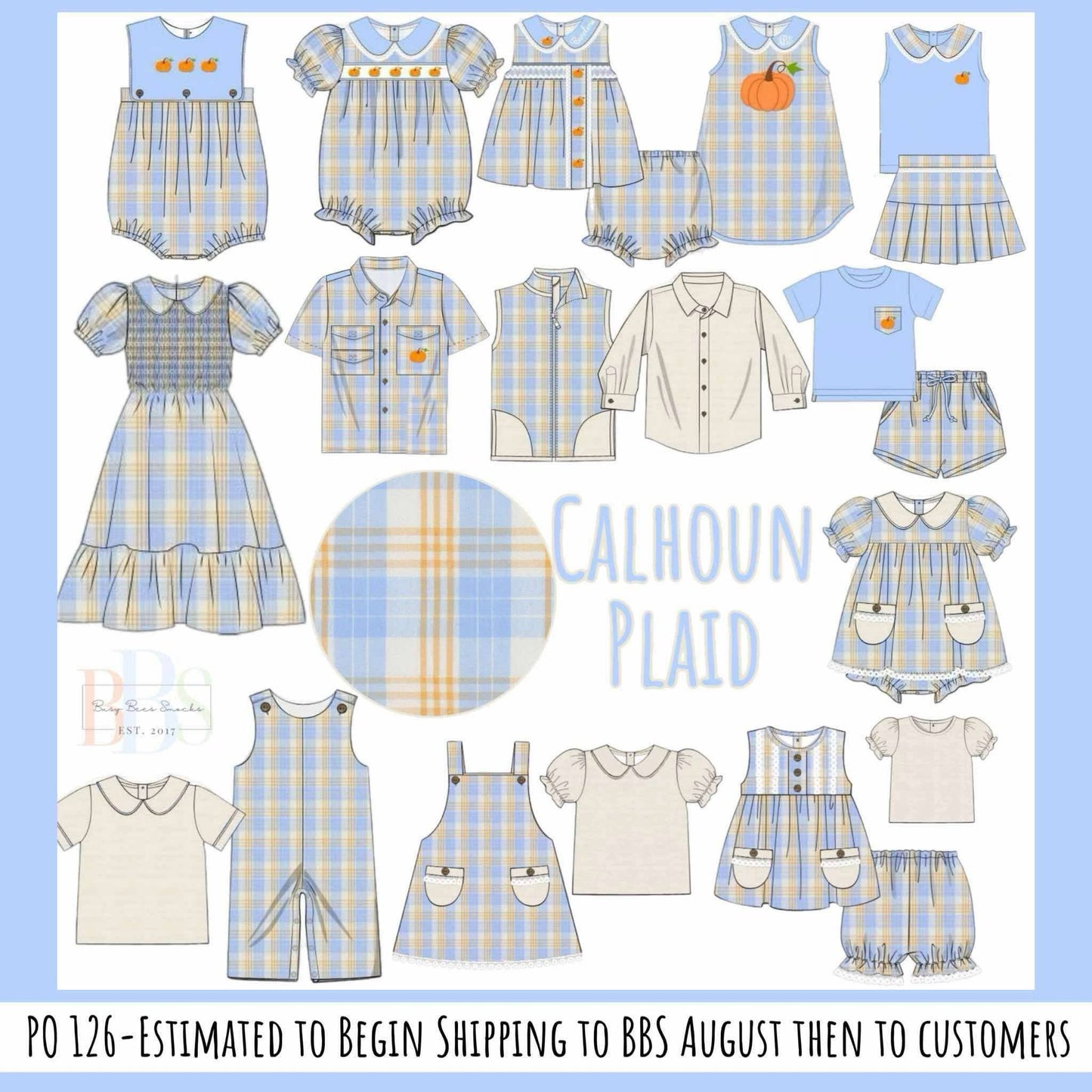 RTS: Calhoun Plaid- Girls Woven Bubble Short Set