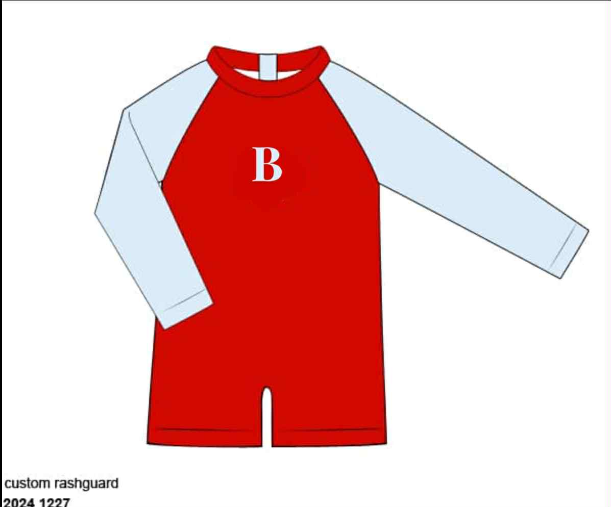 RTS: Grand Ole Swim- Boys 1pc Rash Guard "B"