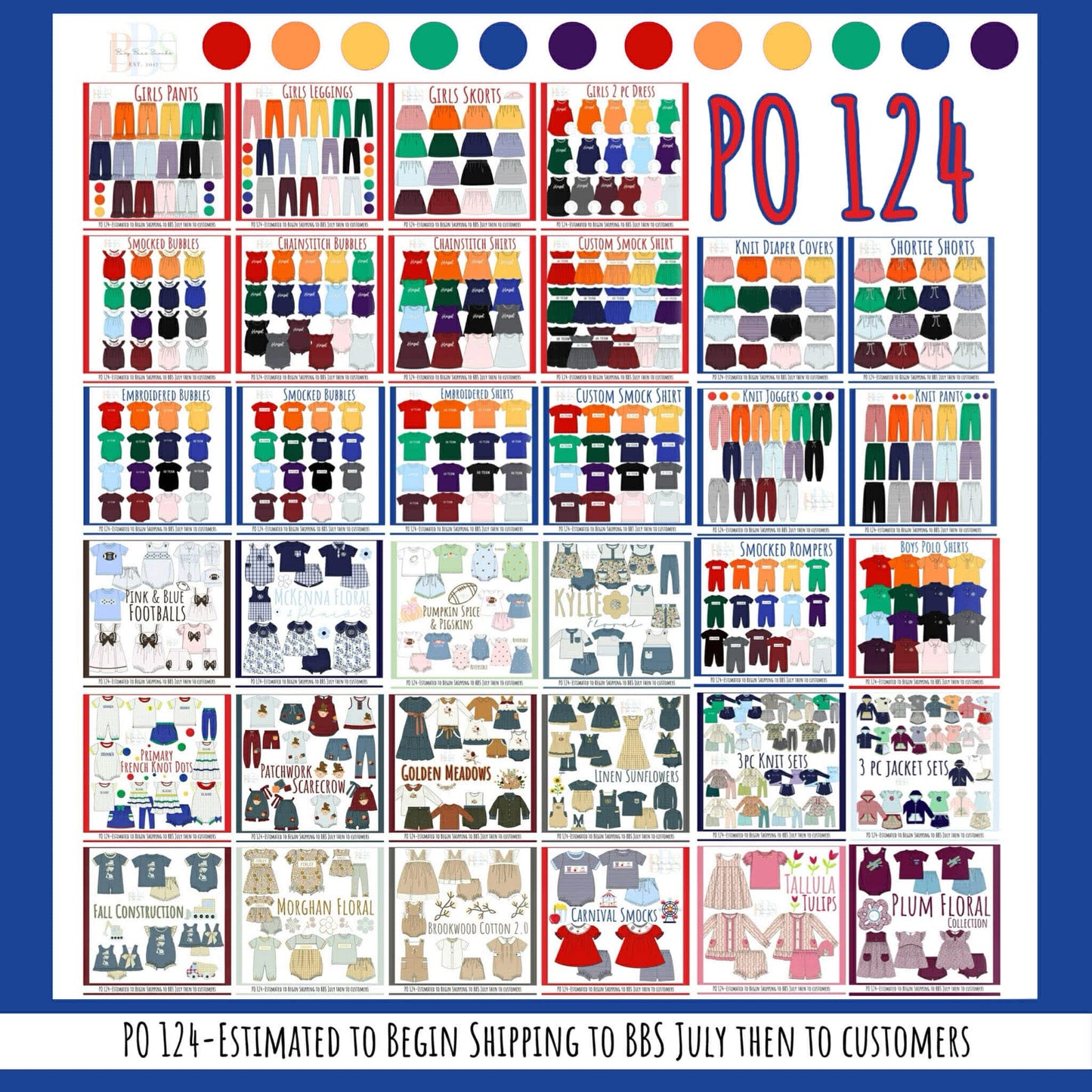 Pre Order 124 CLOSED. (Ships TO BBS warehouse July- then to customers.)