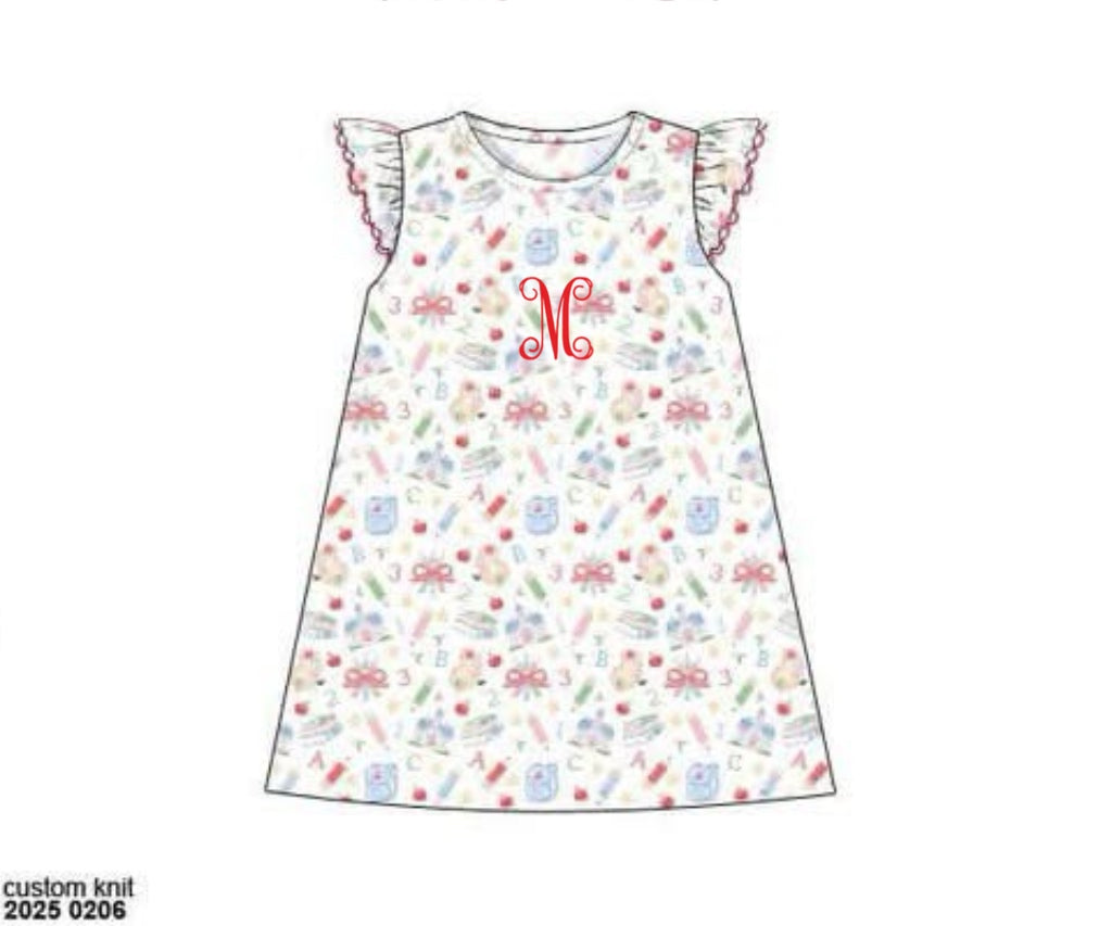 RTS: Meet the Teacher- Girls Knit Dress "M"