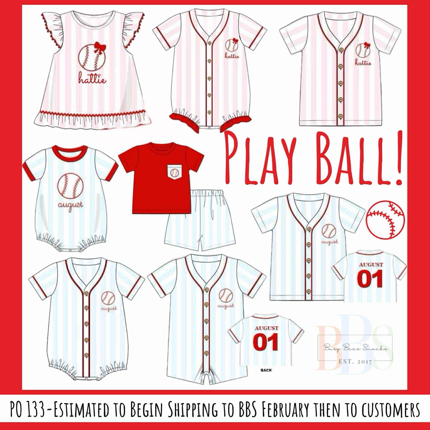 Pre Order 133: Play Ball- Boys Knit Jersey