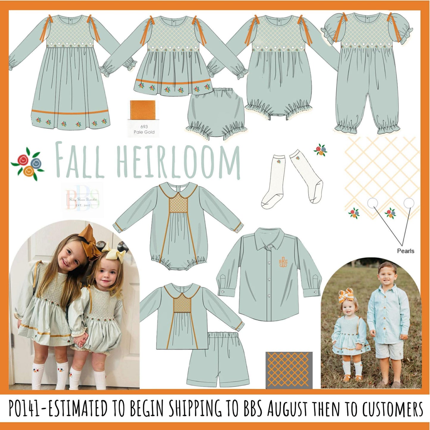 Pre Order 141: Fall Heirloom- Boys Woven Bubble