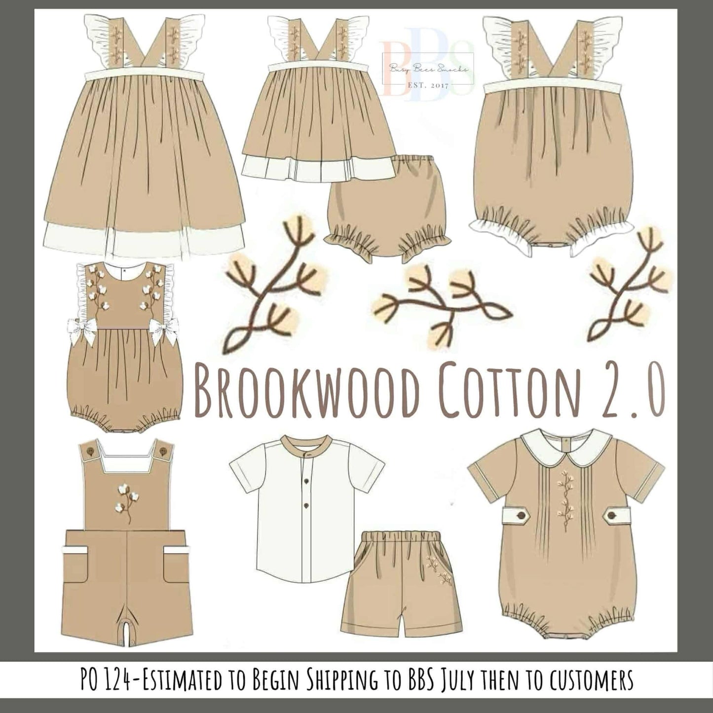 RTS: Brookwood Cotton- Girls Bloomer Set