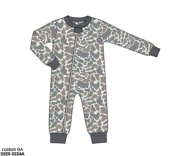 RTS: Bamboo Lounge- Boys 1pc Causey Camo