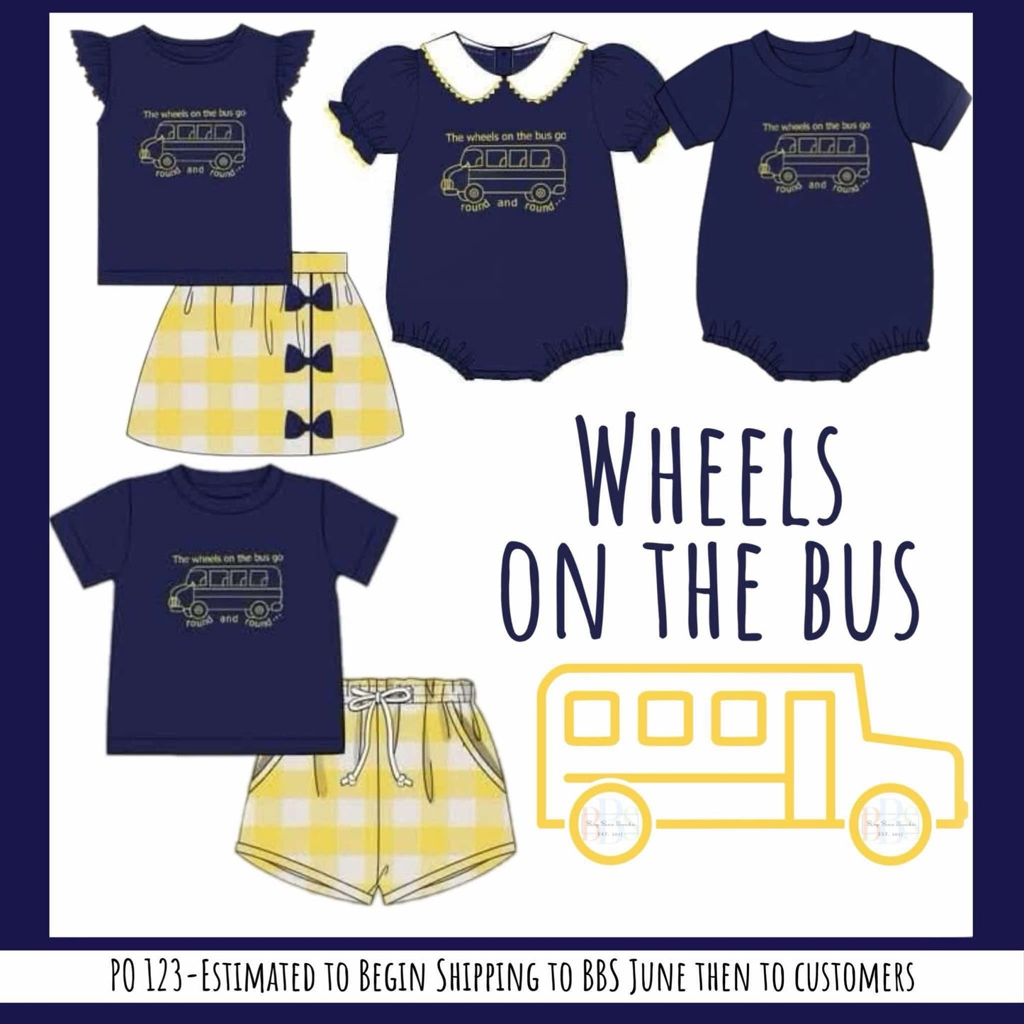 RTS: Wheels on the Bus- Girls Knit Bubble