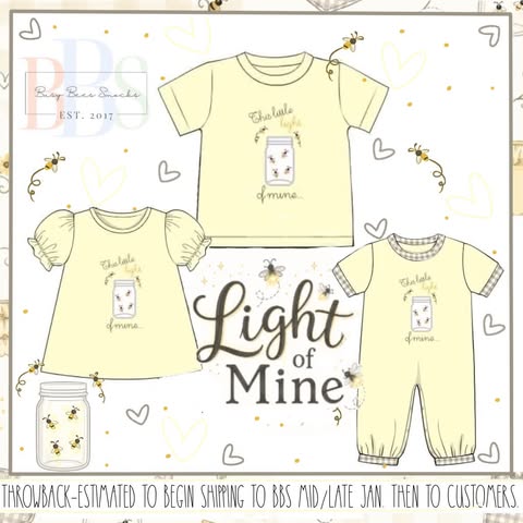 Throwback Pre Order: Light of Mine- Boys Knit Romper
