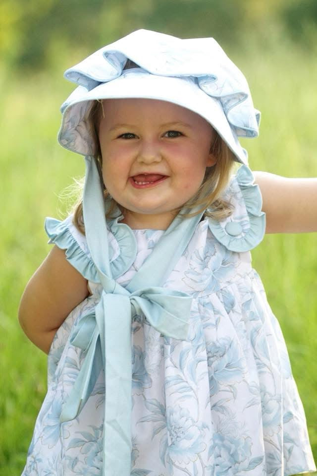 RTS: Wellington- Girls Woven Bonnet
