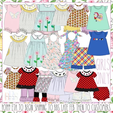 Pre Order 149: Girls Only- Hedgehog Short Set