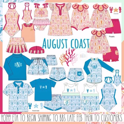 Pre Order 149: August Coast- Dad/Mini Knit Polo