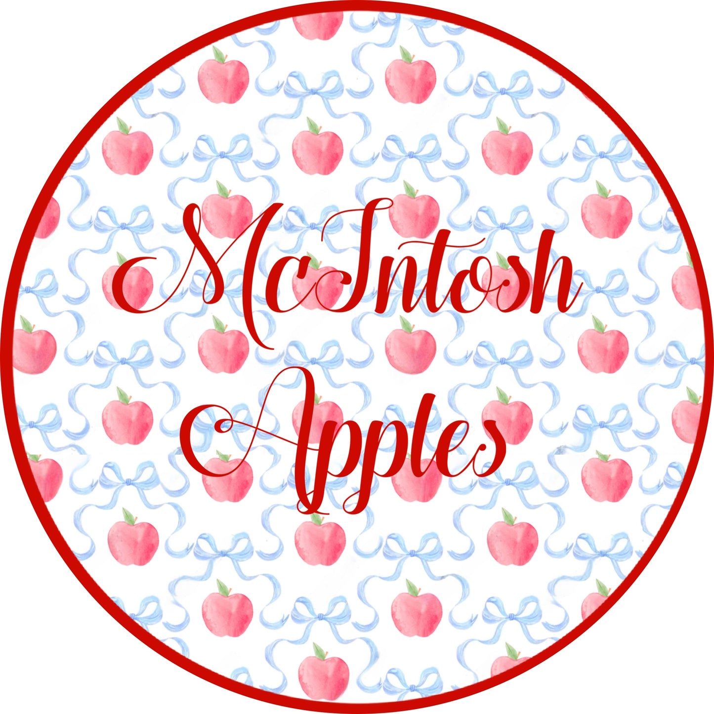 RTS: McIntosh Apples- Girls Knit Biker Short Set