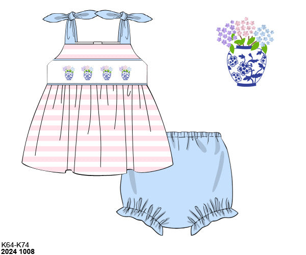 RTS: Jemma's Jars- Girls Knit Bloomer Set