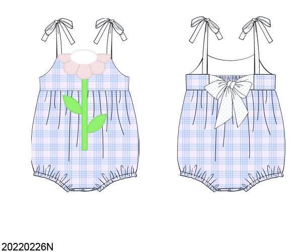Pre Order 135: Girls Only- Flower Woven Bubble